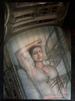 Robert Mentor - 1 Original cover - Aliens: Colonial Marines - Cover issue 2 - 1993 | Catawiki