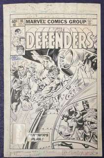 Marvel Comics Original Cover Art. Defenders #85 | Weiss Auctions