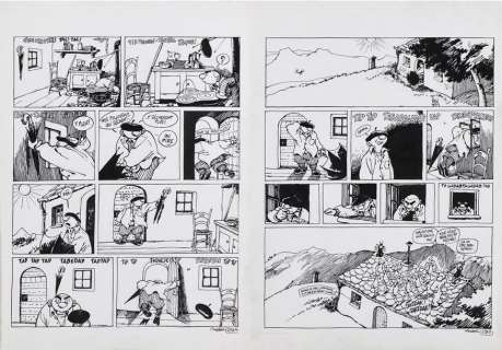 F’MURRR. Alp 13. Pl. 238A et 238B. Encre. 43 x 32,5 cm environ | Aponem