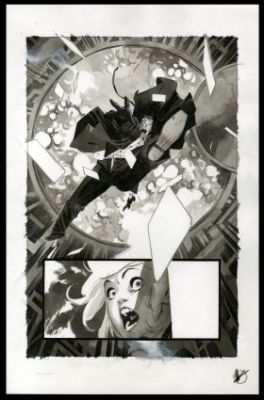 Scalera, Matteo - BATMAN: WHITE KNIGHT PRESENTS HARLEY QUINN #4 Splash Page | ComicConnect