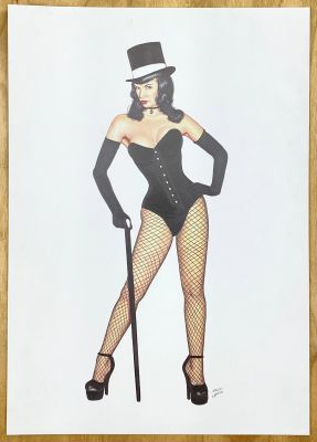 Bettie Page in Top Hat | Stuart Ng Books