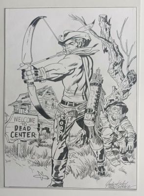 Angel Gabriele - 1 Original drawing - Bullseye - Tribute Jack Kirby / Marie Severin - 2014 | Catawiki