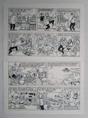 Verhaegen, Marc - 1 Original page - Suske en Wiske - Lambik detective - 1998