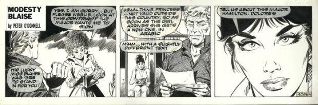 Romero, Enric Badia - 1 Original page - Modesty Blaise - strip #4056A - 1976 | Catawiki