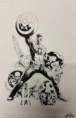 AVENGERS #22 MICHAEL WALSH ORIGINAL COVER ART | Scott’s Collectables