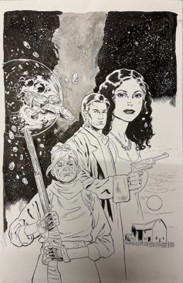 FIREFLY THE OUTLAW MA REYNOLDS #1 MICHAEL WALSH ORIGINAL COVER ART | Scott’s Collectables