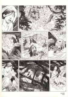 Olivier Pont | Planche originale n°4, présence de rustines - O Maneta - Un putain de salopard | Daniel Maghen