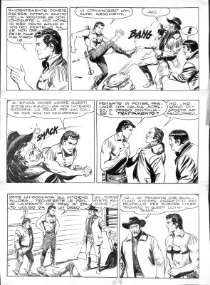 Gallieno Ferri - Tavola originale Zagor "I due sosia" - Pagina 69 | Love Original Art