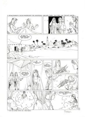 Ferry - 1 Original page - Les chroniques de Panchrysia T4 - La Fièvre - 1998 | Catawiki