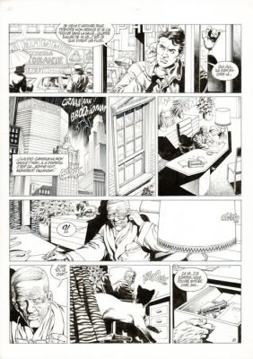 Mitton, Jean-Yves - 1 Original page - De Silence et de Sang T10 - Dans le courant sans fin - 1996 | Catawiki