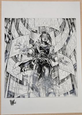 Continue Shopping | SAGE MARVEL SNAP (VINCENZO RICCARDI ORIGINAL ART) | Scott’s Collectables
