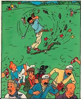 Hergé | Prix Stéphane Janssen. 1979. â€œRoyal Waterloo Golf Clubâ€. | Artcurial