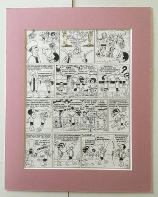 Devos, Jacques - 1 Original page - Génial Olivier - Ne marchez pas sur le blason/Blauw bloed zet kwaad bloed! - 1974 | Catawiki