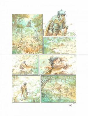 Grun | Planche originale n°68 - Les Hautes Herbes | Daniel Maghen