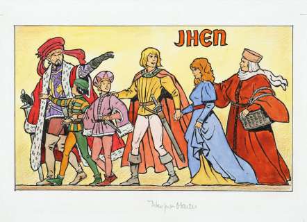 Martin, Jacques (1921-2010) | MARTIN, Jacques JHEN ET SES COMPAGNONS. Projet d’affiche finalisé, des | Coutau Bégarie