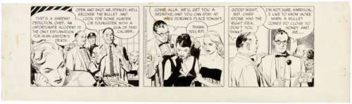 "RIP KIRBY" JOHN PRENTICE DAILY STRIP ORIGINAL ART. | Hake’s