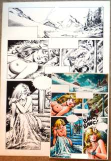 Romero, Enrique Badia | Original page (p.5) + colouring  - Axa  - La Bella y la Bestia (The Beauty and the Beast)  - (1988) | Catawiki