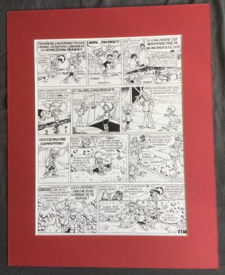 Devos, Jacques - 1 Original page - Génial Olivier - Mr. Kweeniewa en Geniale Olivier: ’n scheve schaatsplank - 1979 | Catawiki
