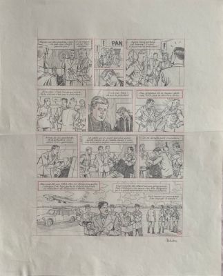 Aubin, Antoine - 1 planche originale - Blake et Mortimer T29 - Huit heures à Berlin - 2022