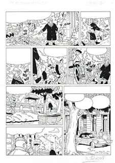 Sikorski, Alain | Original page (p.3)  - Tif et Tondu/Baard en Kale 43  - De rijke oude vrouwtjes  - (1995) | Catawiki