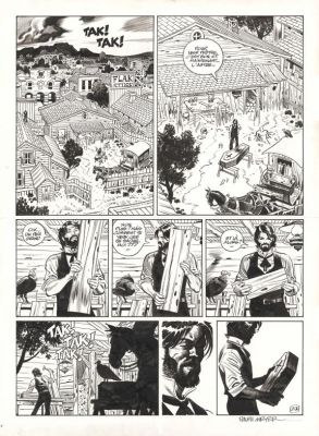 Ralph Meyer | Planche originale n°27 - Mister Prairie - Undertaker | Daniel Maghen