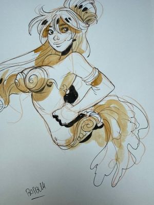 Barbucci, Alessandro - 1 Original drawing - Barbucci, Alessandro - Ekho toute charmante… | Catawiki
