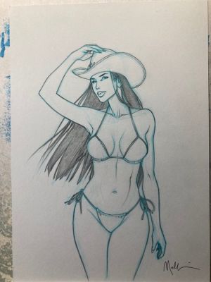 Malfin, Nicolas - 1 Original drawing - Pin Up - 2026 | Catawiki