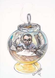 Winshluss Vincent Paronnaud  Dit (Né En 1970) - AUTOPORTRAIT AU CENDRIER