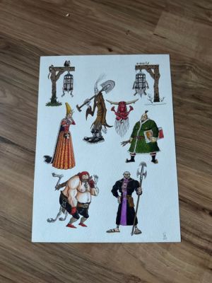 Milhiet, Olivier - 1 Original colour drawing - Spoogue - 2001