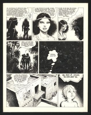 Grzegorz Rosinski - Planche originale n°32 - Les Yeux de Tanatloc - Thorgal