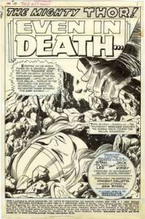 Kirby, Jack - THOR (1966-96; 2009-11) #150 Title Splash | ComicConnect