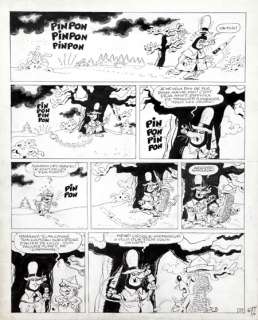 Macherot | Sibylline, planche n°21 Ã  l’encre de Chine de l’… | Banque Dessinée