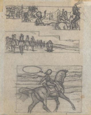 Paul Cuvelier | Crayonné préparatoire - Corentin | Daniel Maghen