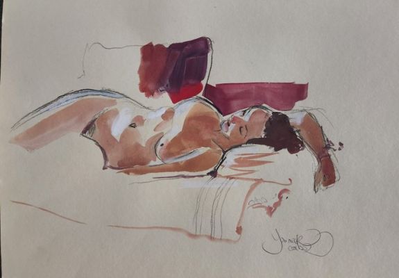 Yannick Corboz - 1 Dessin original - Nu - 2025