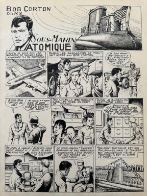 Cazanave, Raymond - 1 Original page - Bob Corton - Sous-marin atomique - 1960 | Catawiki