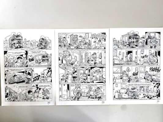 Stédo - 3 Original page - Les Pompiers - T 24 - 2025 | Catawiki
