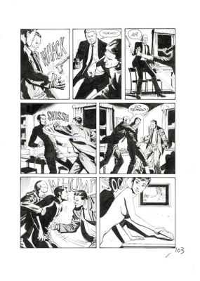 Pittaluga, Luigi - 2 Original page - Julia #123 - "Ladro scaccia ladro" - 2008 | Catawiki