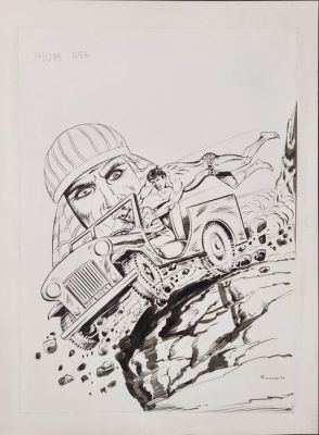 Pedrazza, Augusto - 1 Original cover + mise en couleur - Akim - Couverture N° 656 | Catawiki