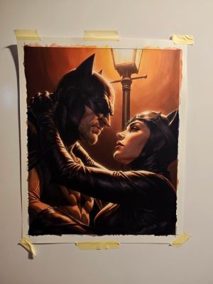 Stiskalov, Igor - Original colour drawing - Batman & Catwoman - 2025