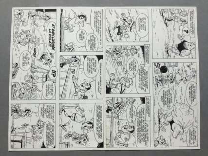 Remacle, Marcel | original plate (p.4) -Vieux Nick et Barbe Noire volume 23   - Hercule et Compagnie | Catawiki