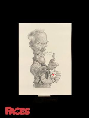 Theo - Theodossis Teneketzidis - 1 Pencil drawing - Faces - Clint - 2026 | Catawiki