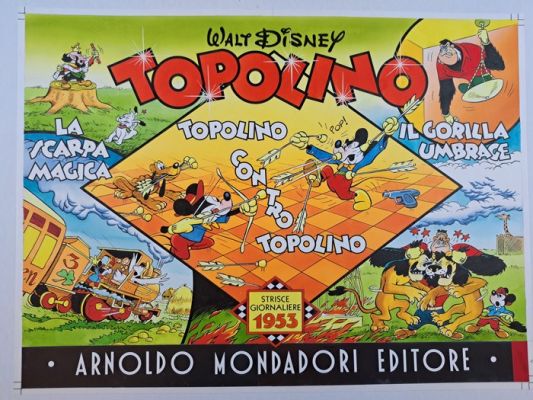 Bruna, Franco - 1 Original cover - Topolino Contro Topolino e altre S.G., 1953. | Catawiki