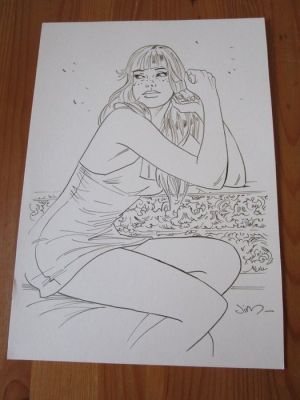 Jim Terrasson - 1 Original drawing - une nuit à Rome | Catawiki