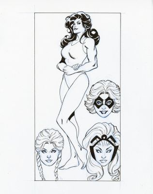 Aaron Lopresti | FEMTASTIC FOUR MARVEL CORNER BOX | Aaron Lopresti