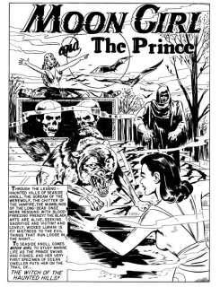 181: Sheldon Moldoff 9 pgs from Moon Girl Fights Crime | Russ Cochran