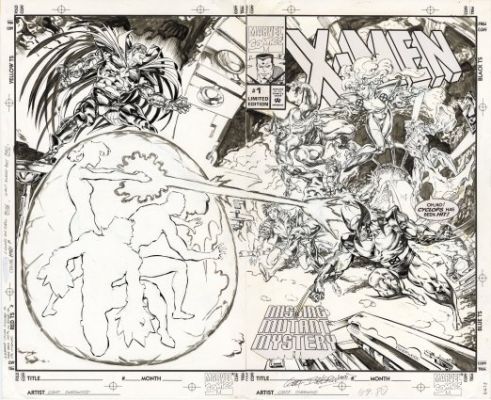 Isherwood, Geof - X-MEN: THE COMING OF TRIPLIKILL #1 Cover | ComicConnect