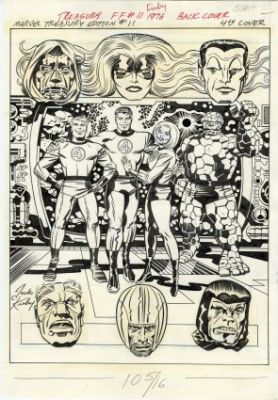 Kirby, Jack - MARVEL TREASURY EDITION (1974-81) #11 Back Cover | Metropolis Comics