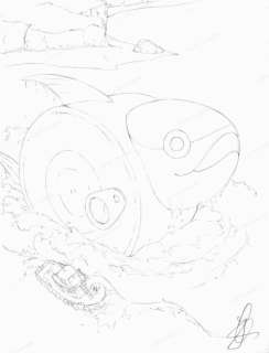 Juliette Fournier Et Jean-Gaël Deschard | Dessin Original 6 Bakamon | La BD s’expose