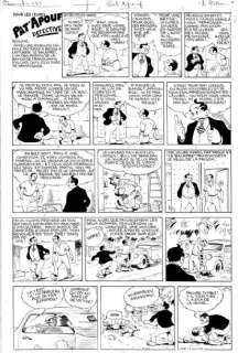 Gervy. Yves. (1908-1998). | GERVY. Yves. . Â« Pat’Apouf Â». Encre de Chine noire pour la page 14 de& | Tessier Sarrou