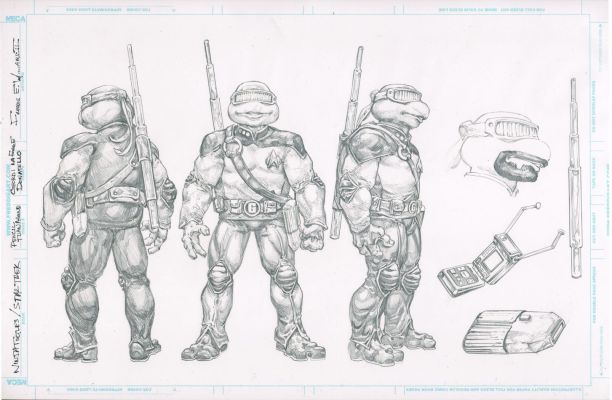 Freddie E. Williams II | TMNT / Star Trek TNGGeordi La Forge (Donatello)NECA Pencil design / study 17×11 | Freddie E. Williams II